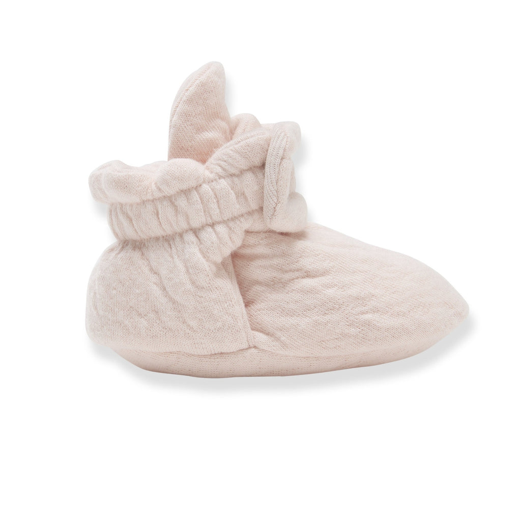 Organic Cotton Quilted Baby Booties