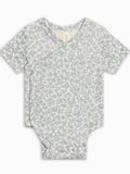 Lark Kimono Short Sleeve Bodysuit - Narelle Floral / Ivory + Sea