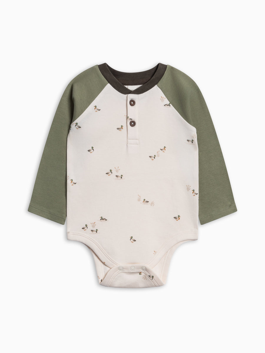 Lucas Raglan Henley Bodysuit