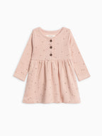 Bryn Brushed Back Pointelle Henley Dress