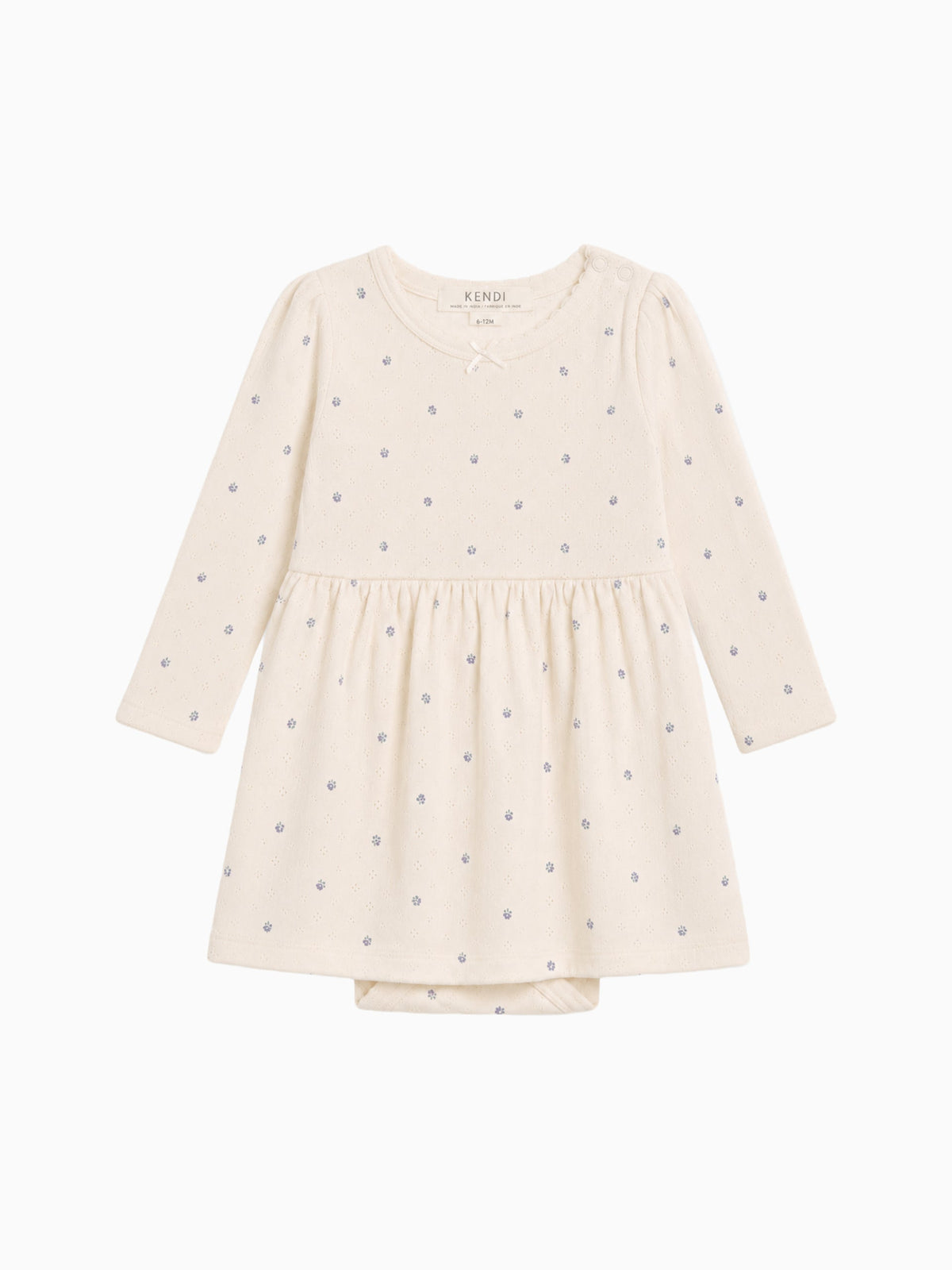 Valerie Long Sleeve Pointelle Bodysuit Dress