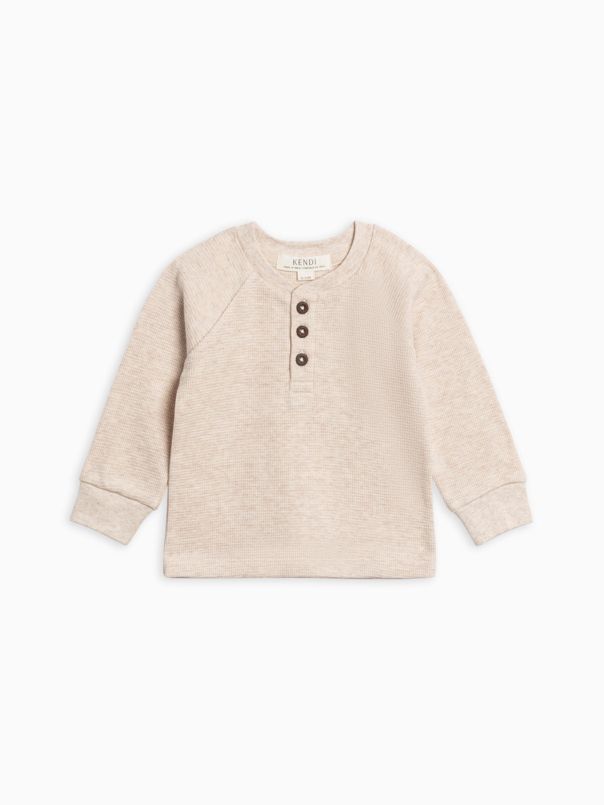 Jones Waffle Knit Henley Raglan Shirt