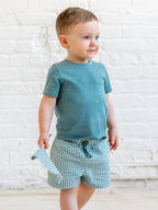 Nixie Seersucker Shorts - Laguna Gingham