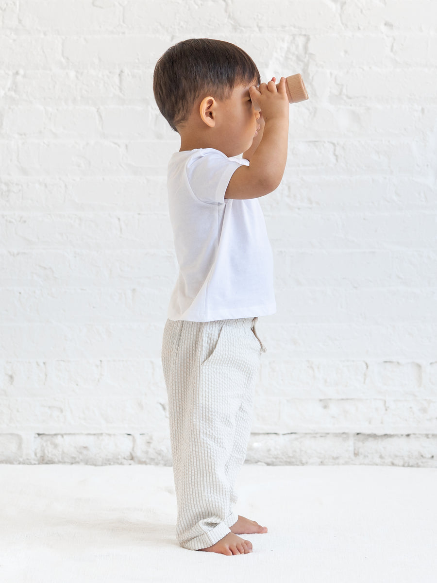 Merrit Seersucker Pant - Dune Stripe