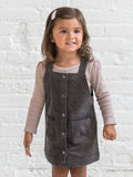 Clemmie Corduroy Jumper Dress - Ash