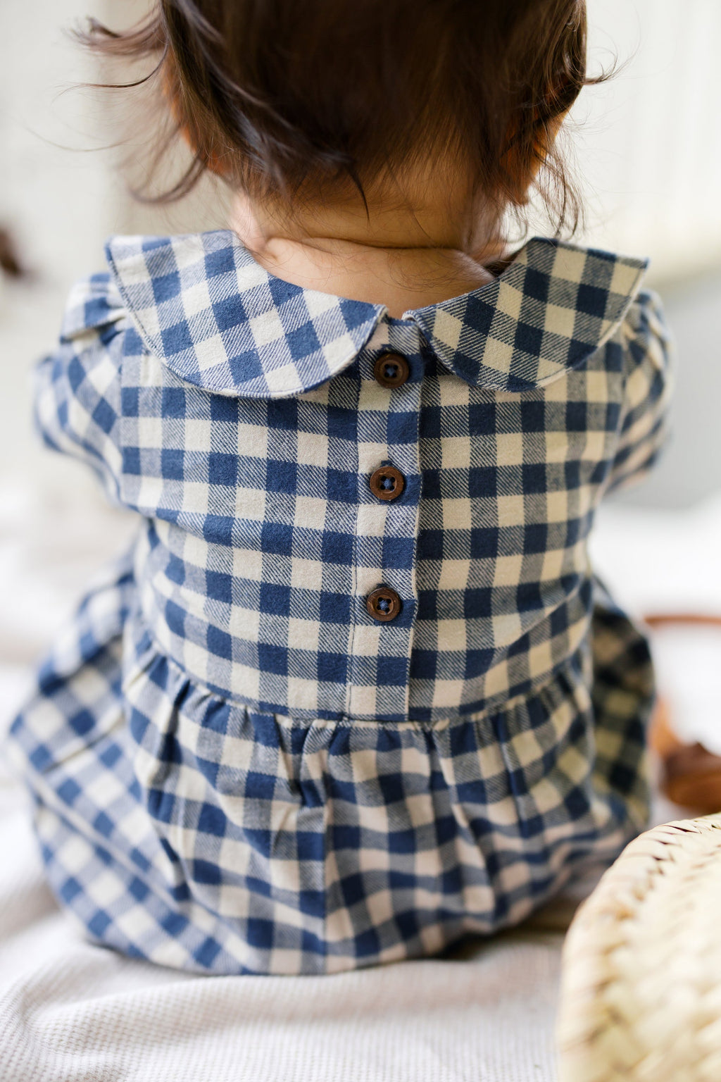 Myra Flannel Long Sleeve Bubble Romper