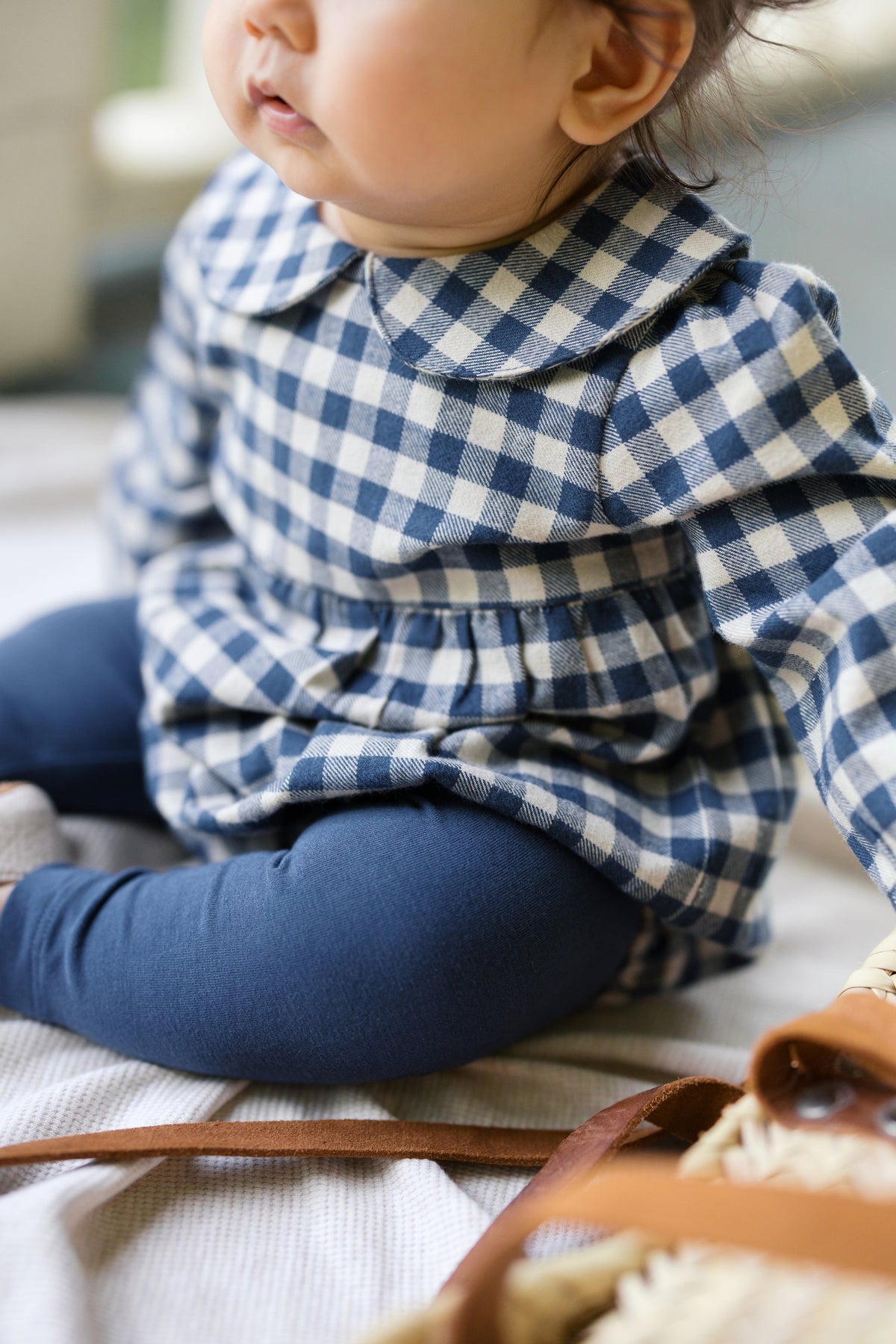 Myra Flannel Long Sleeve Bubble Romper