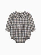 Myra Flannel Long Sleeve Bubble Romper