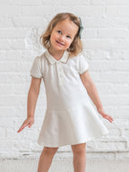 Betsy Pique Polo Dress - Coconut