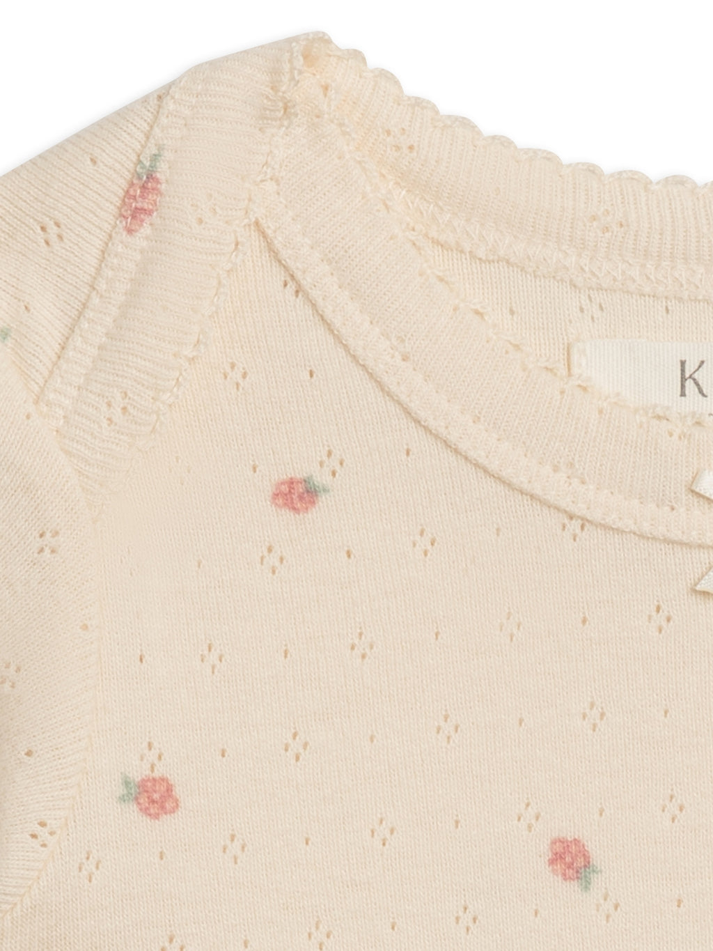 Organic Josie Pointelle Short Sleeve Bodysuit