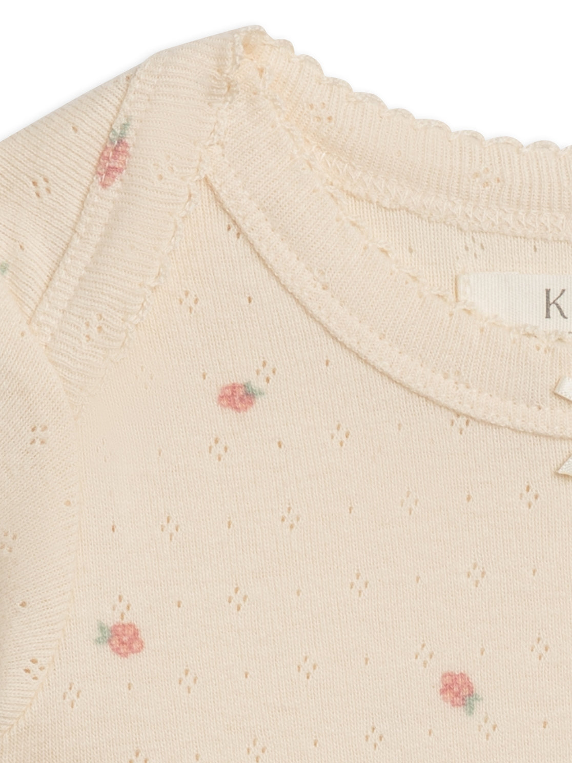 Organic Josie Pointelle Short Sleeve Bodysuit