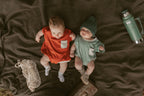 Cory Pocket Romper in Clay Red