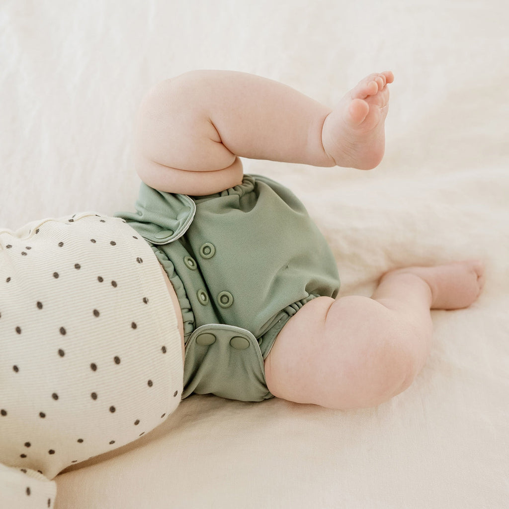 Waterproof Outer (+ Swim Diaper) - Aloe