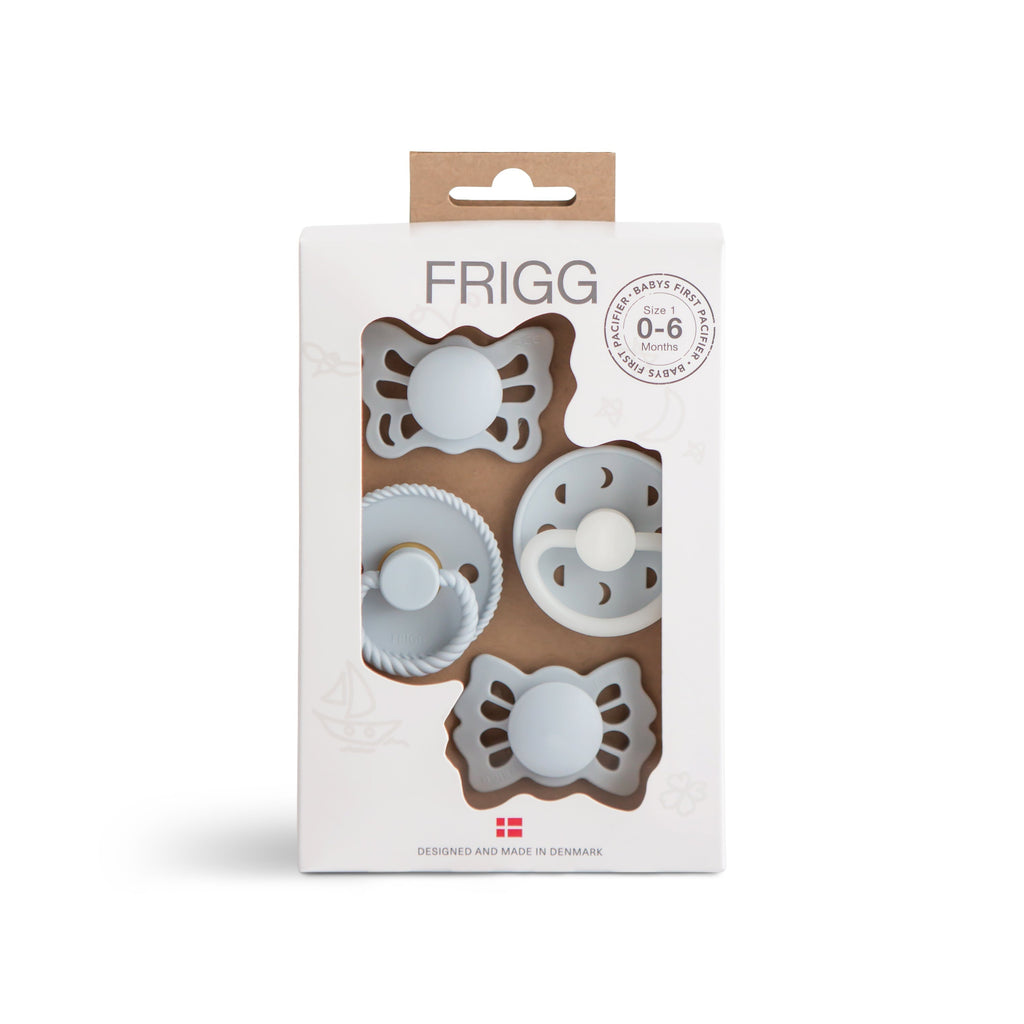 FRIGG Baby's First Pacifier Moonlight Sailing 4-Pack