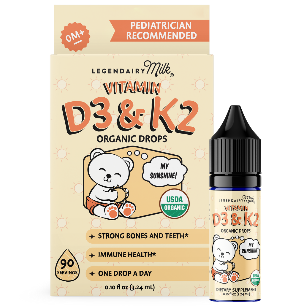 Organic Baby and Toddler D3 & K2 Drops