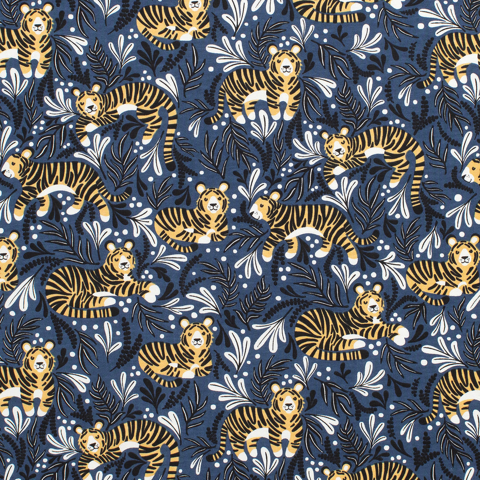 Long Sleeve Romper - Dreaming Tigers