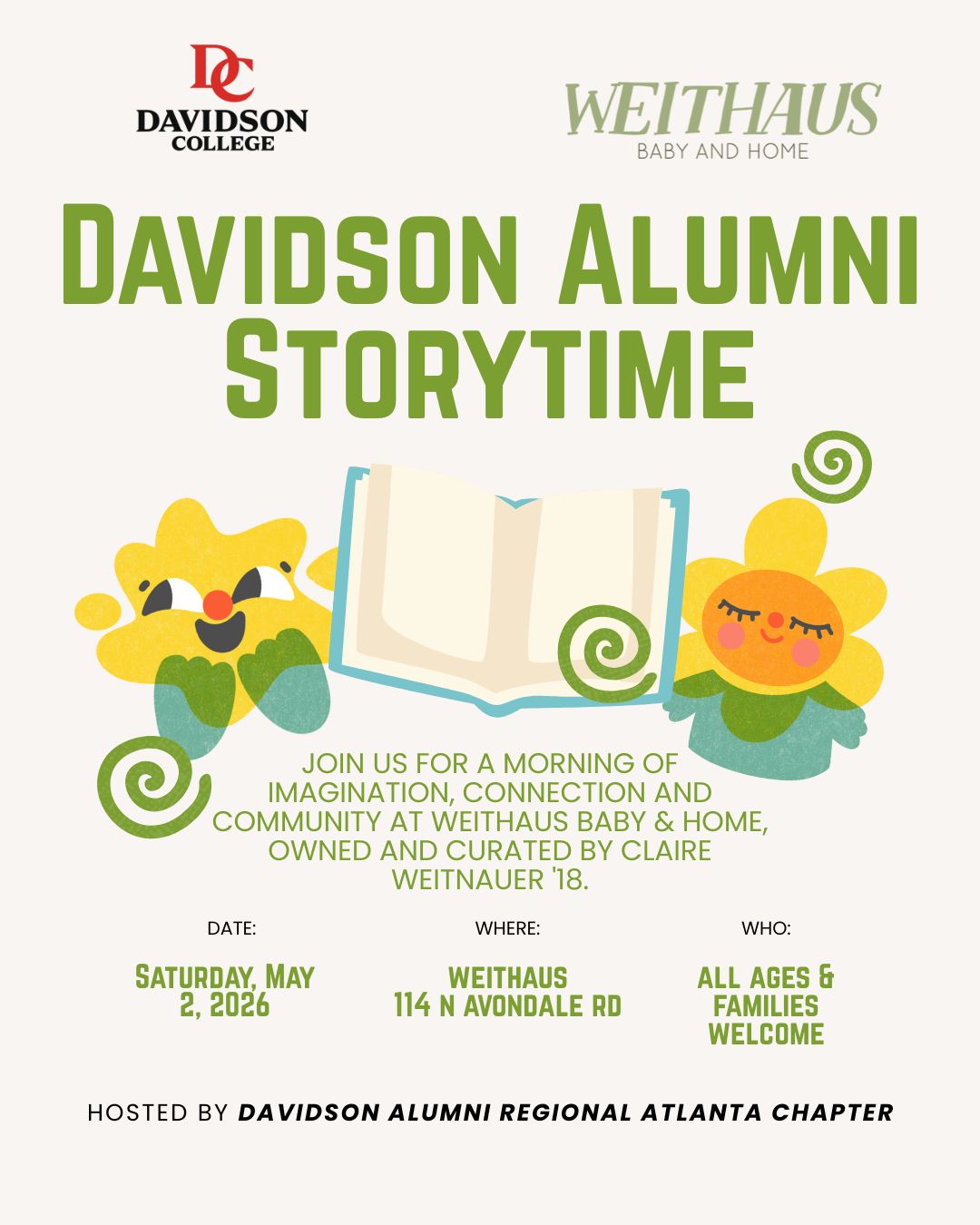 Davidson Alumni Saturday Storytime