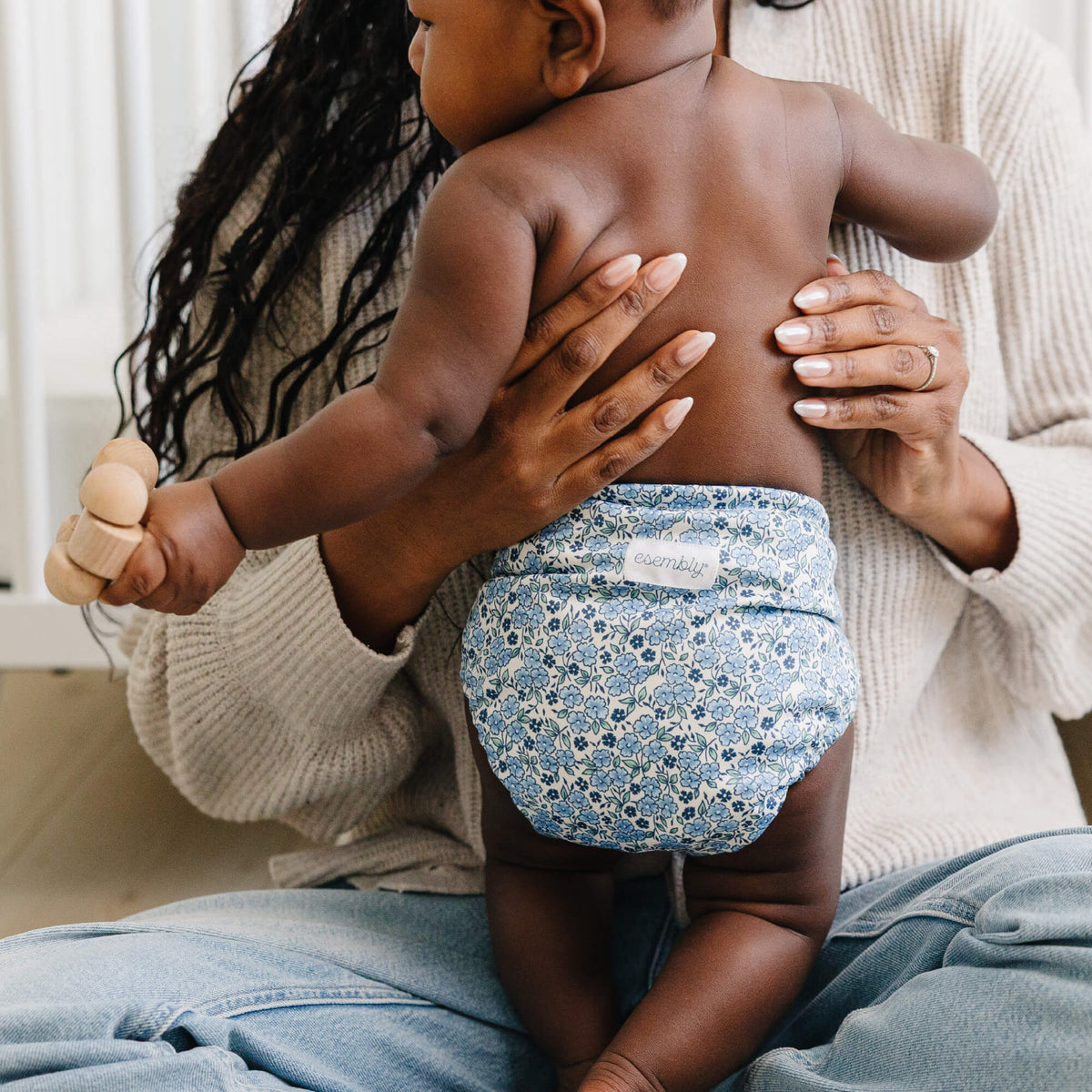 Waterproof Outer (+ Swim Diaper) - Forget-Me-Not