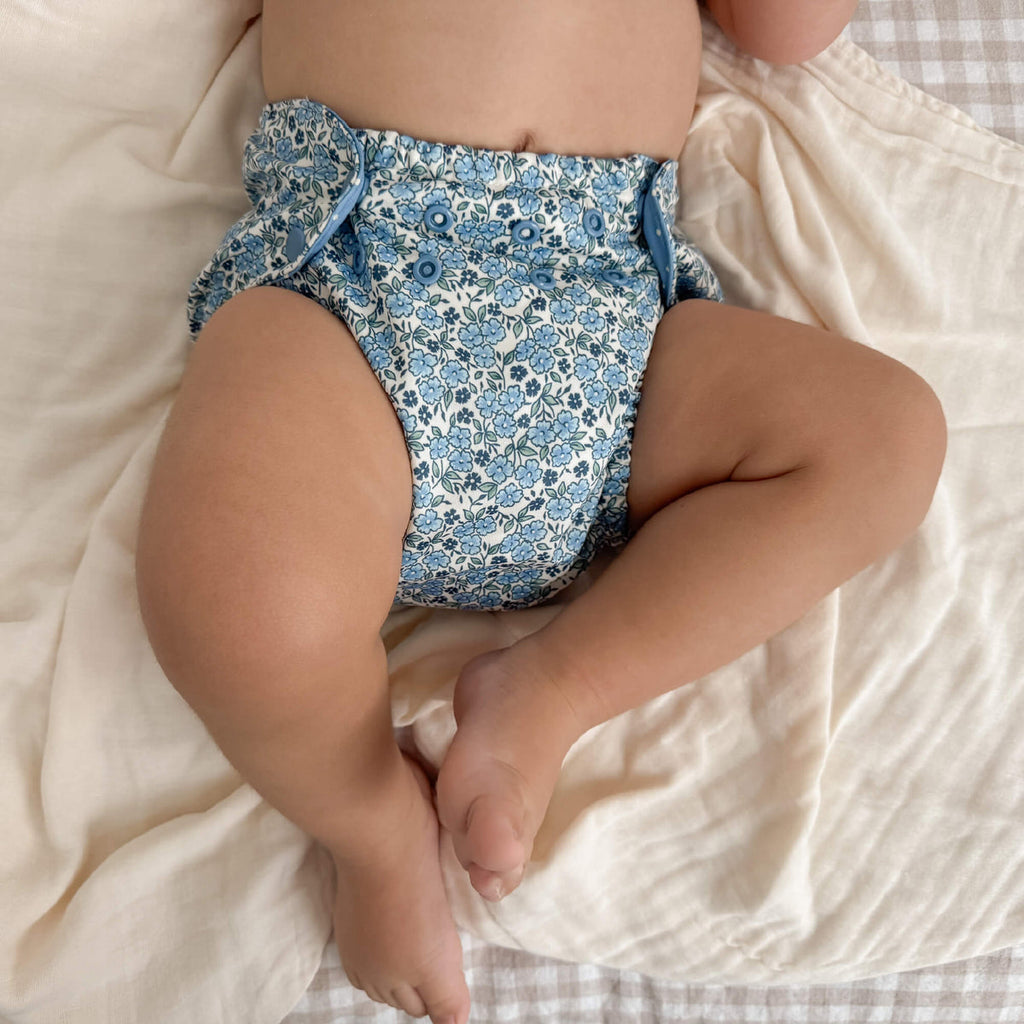 Waterproof Outer (+ Swim Diaper) - Forget-Me-Not