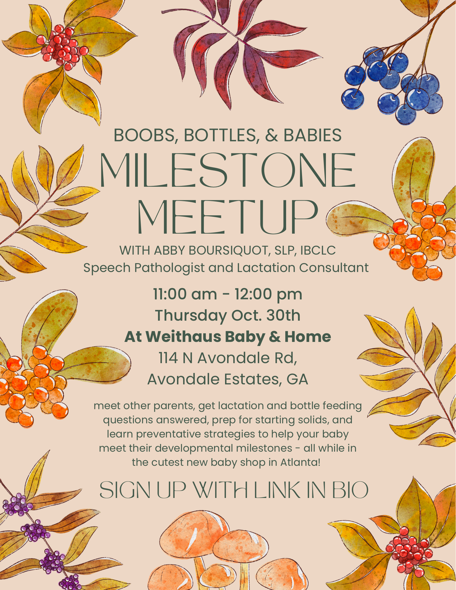 Boobs, Bottles, & Babies: Milestone Meetup
