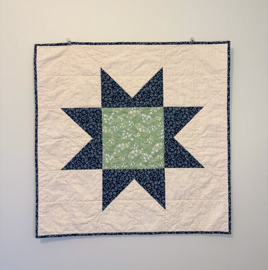Handmade Baby Quilt - Sawtooth Star no. 003