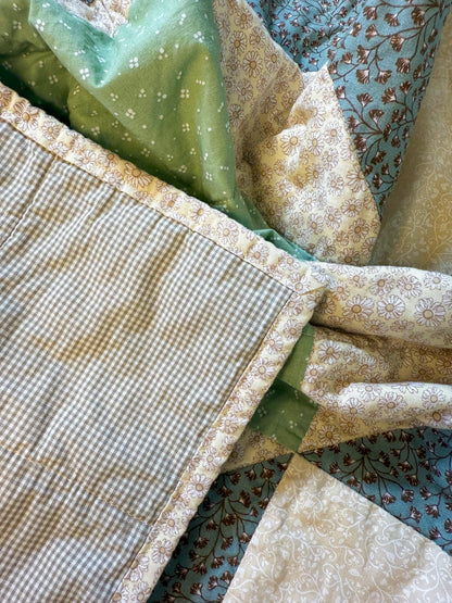Handmade Baby Quilt - Ohio Star no. 005