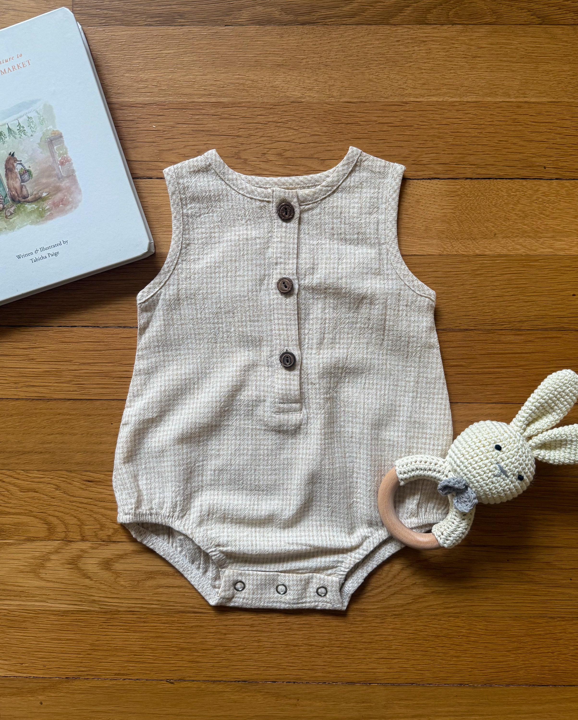 Marco Gingham Romper