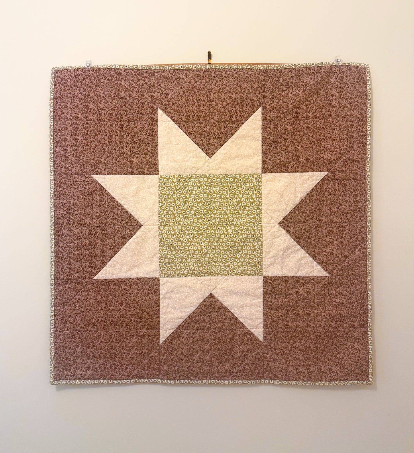 Handmade Baby Quilt - Sawtooth Star no. 010
