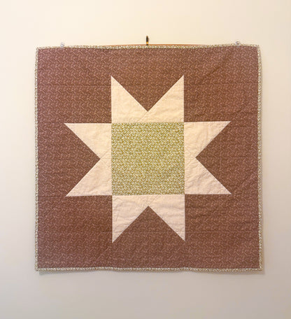 Handmade Baby Quilt - Sawtooth Star no. 010