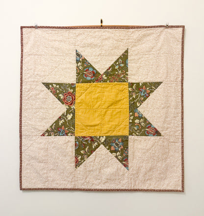 Handmade Baby Quilt - Sawtooth Star no. 011