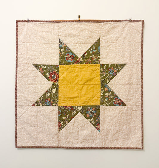 Handmade Baby Quilt - Sawtooth Star no. 011