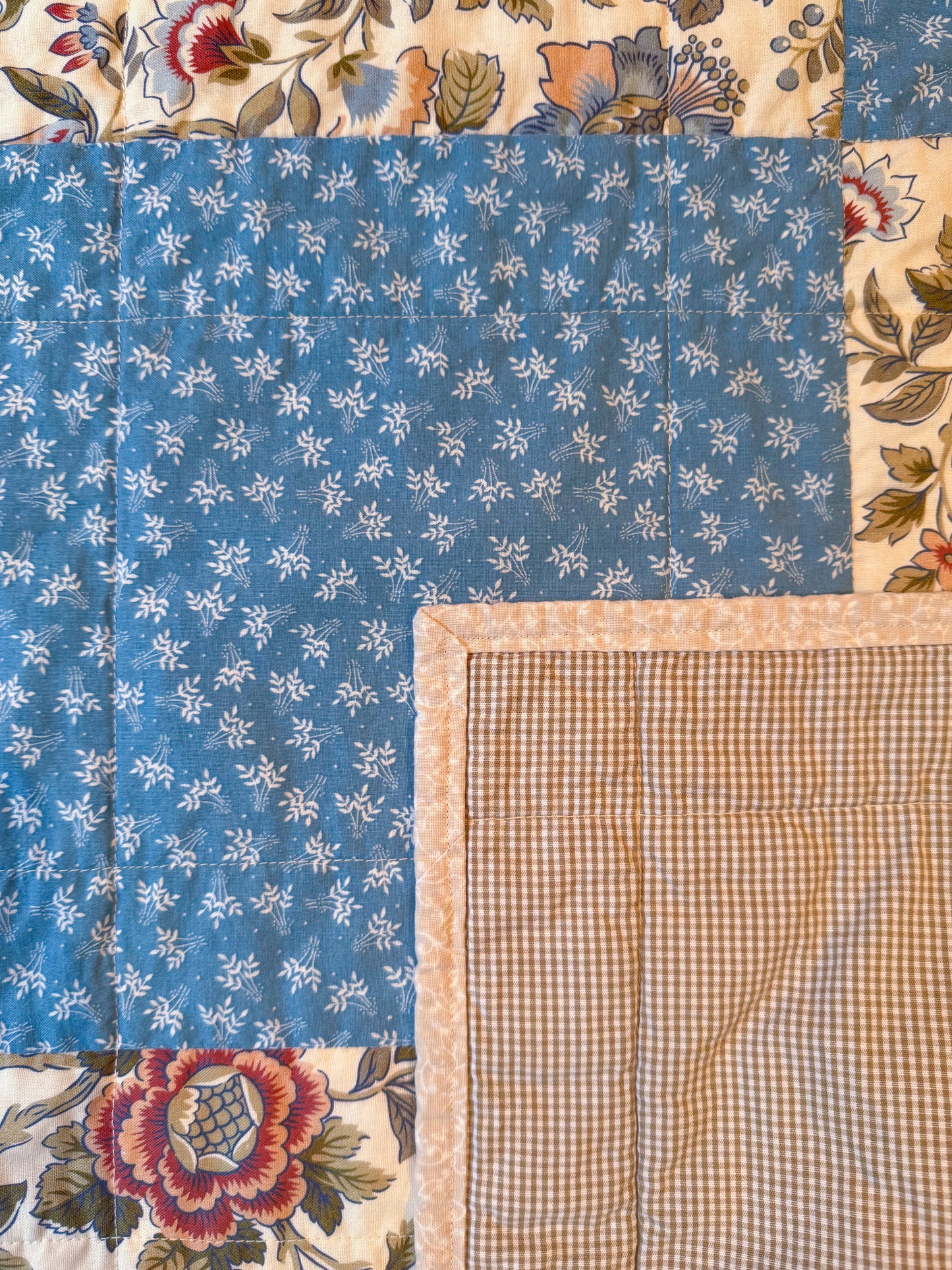Handmade Baby Quilt - Nine Patch no. 008