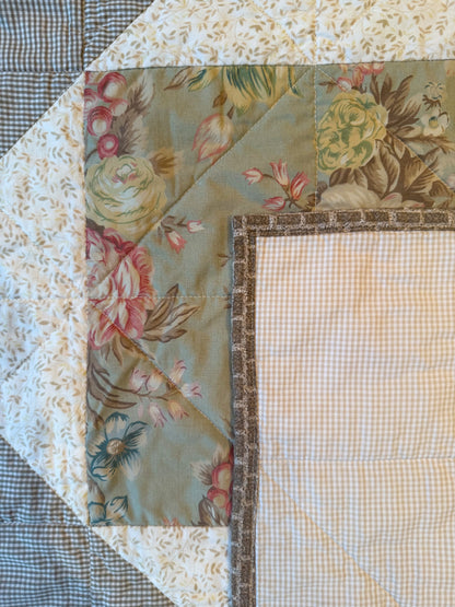 Handmade Baby Quilt - Union Star no. 009