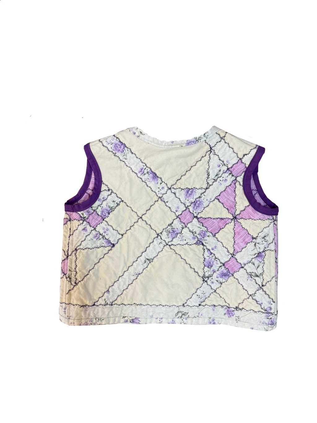 Purple Diamonds Upcyled Vest (3T)