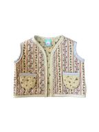 Mocha Ditzy Upcyled Vest (1-2 yr)