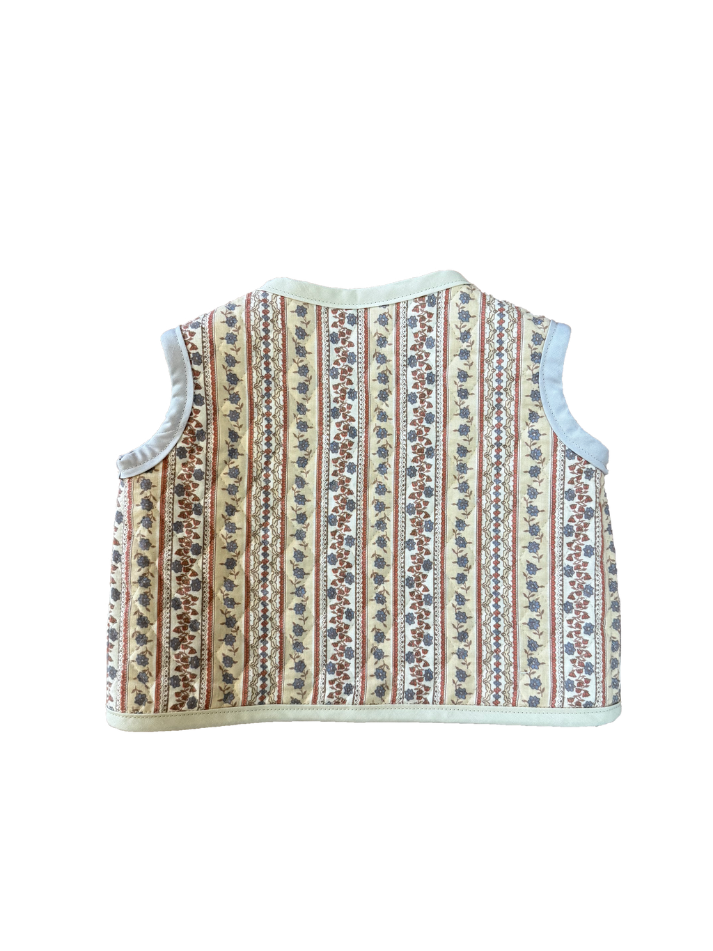 Mocha Ditzy Upcyled Vest (1-2 yr)