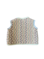 Mocha Ditzy Upcyled Vest (1-2 yr)