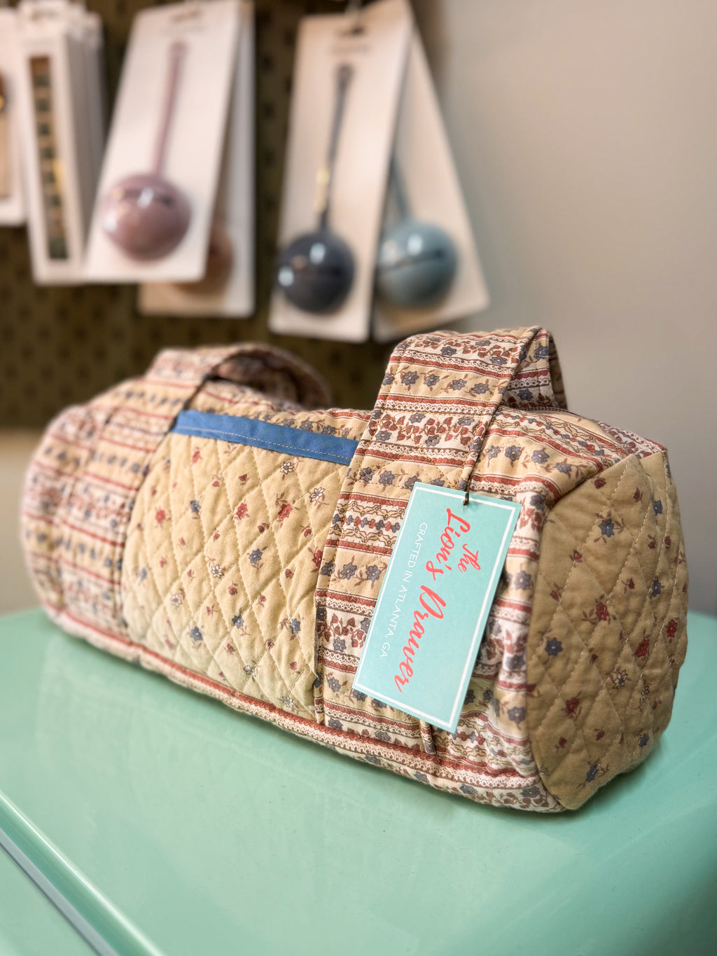 Mocha Ditzy Duffle Bag