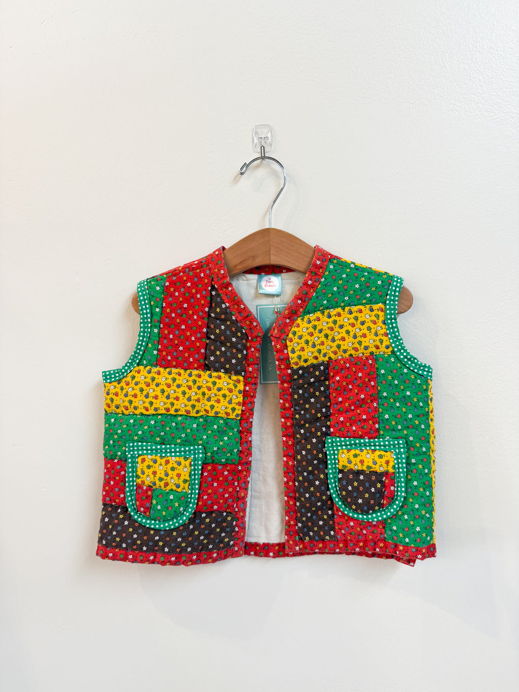 Rasta Ditzy Upcyled Vest (3T)