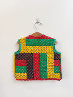 Rasta Ditzy Upcyled Vest (3T)