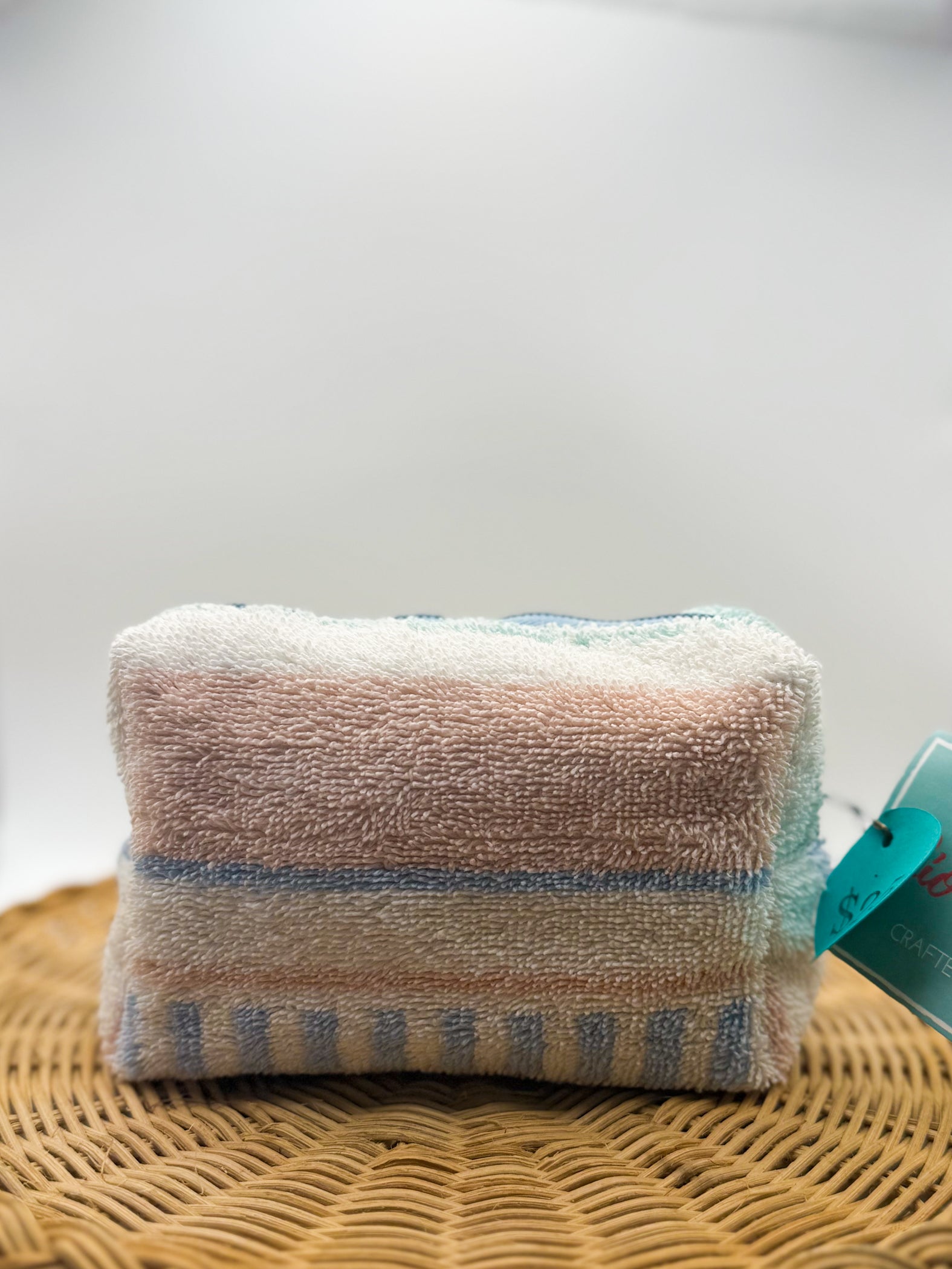 Up-cycled Zippered Towel Pouch (Small)