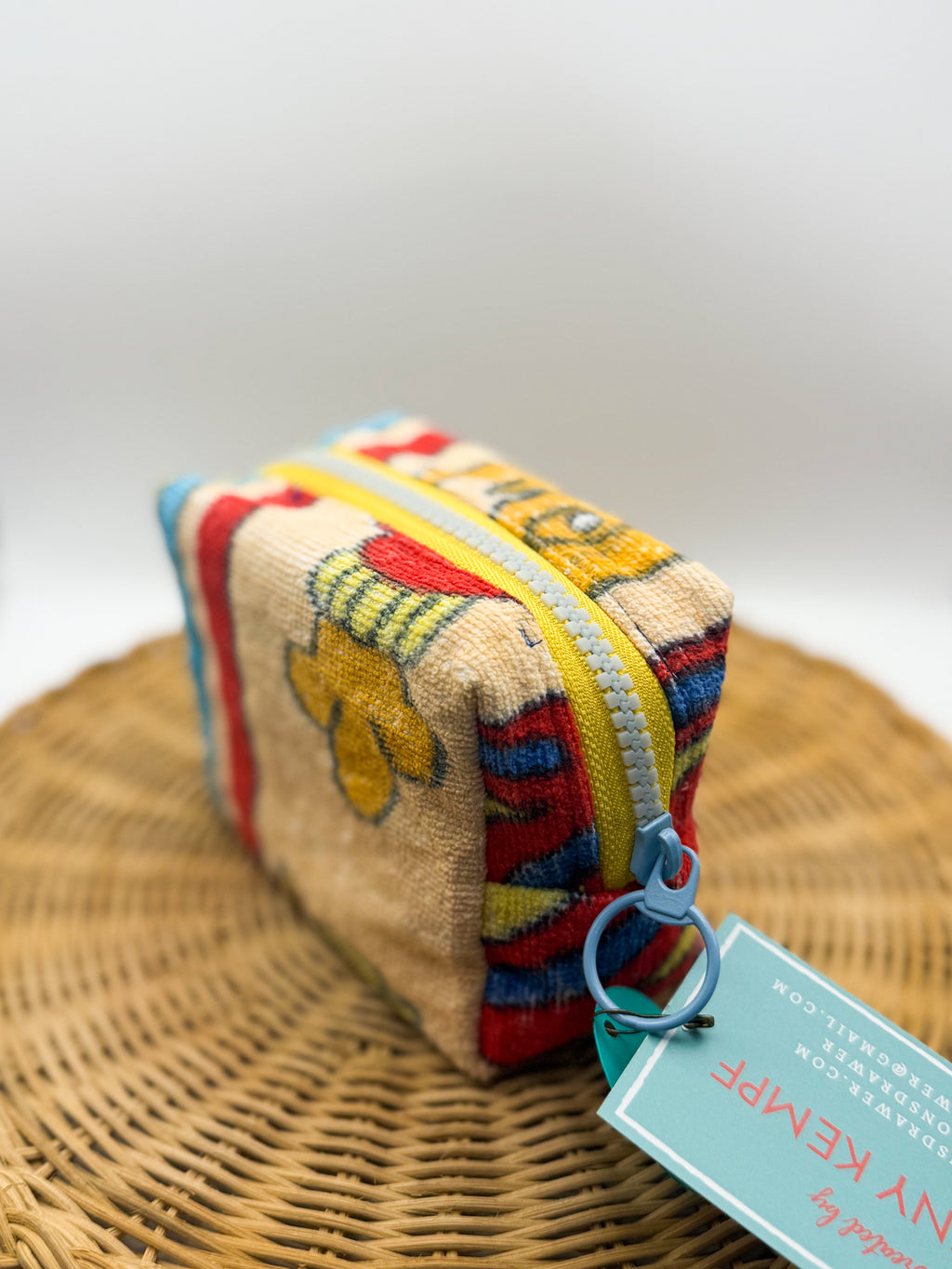 Up-cycled Zippered Towel Pouch (Small)