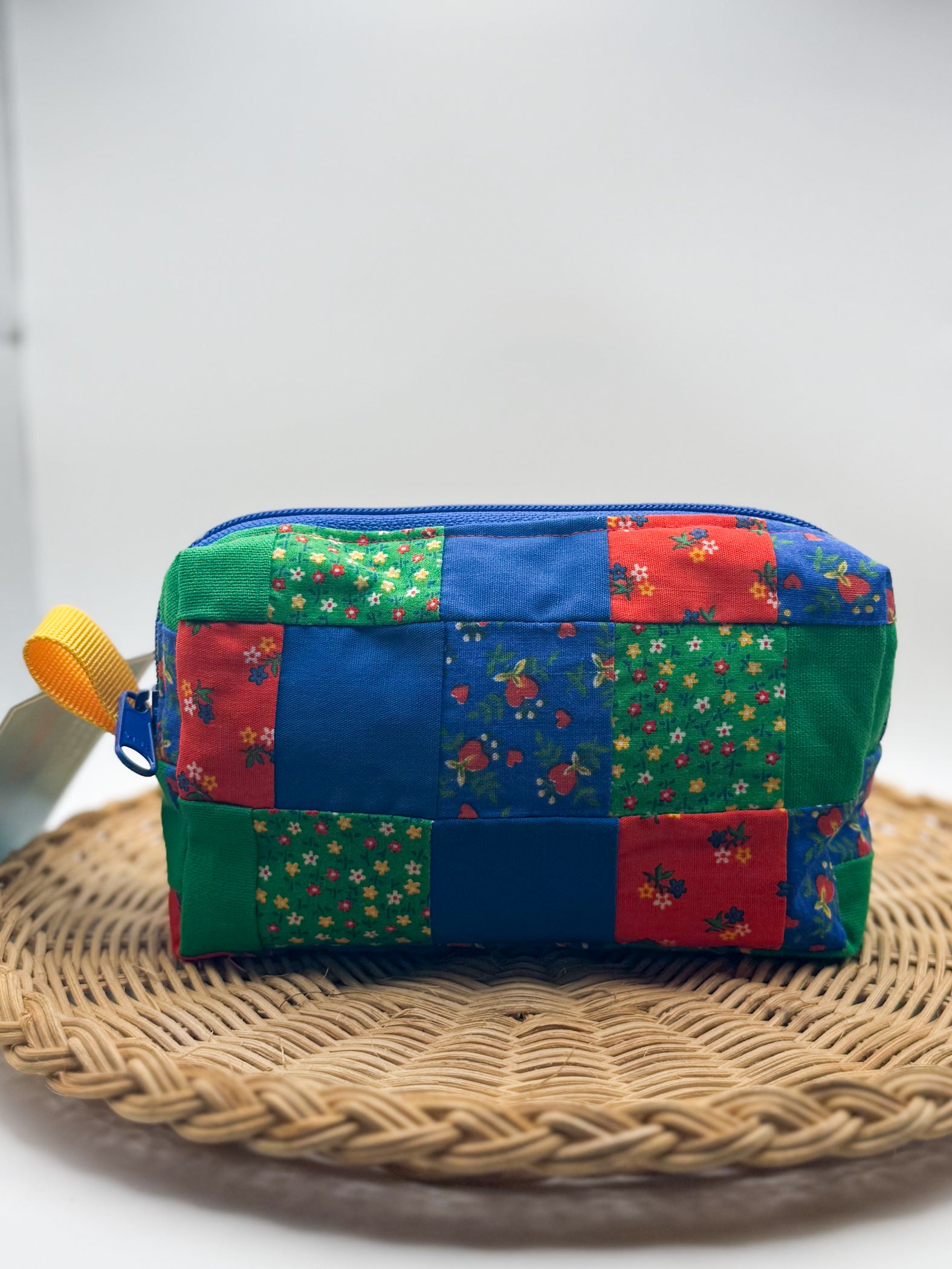 Up-cycled Zippered Quilt Pouch (Small)