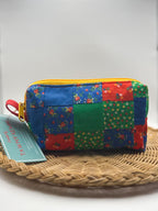 Up-cycled Zippered Quilt Pouch (Small)