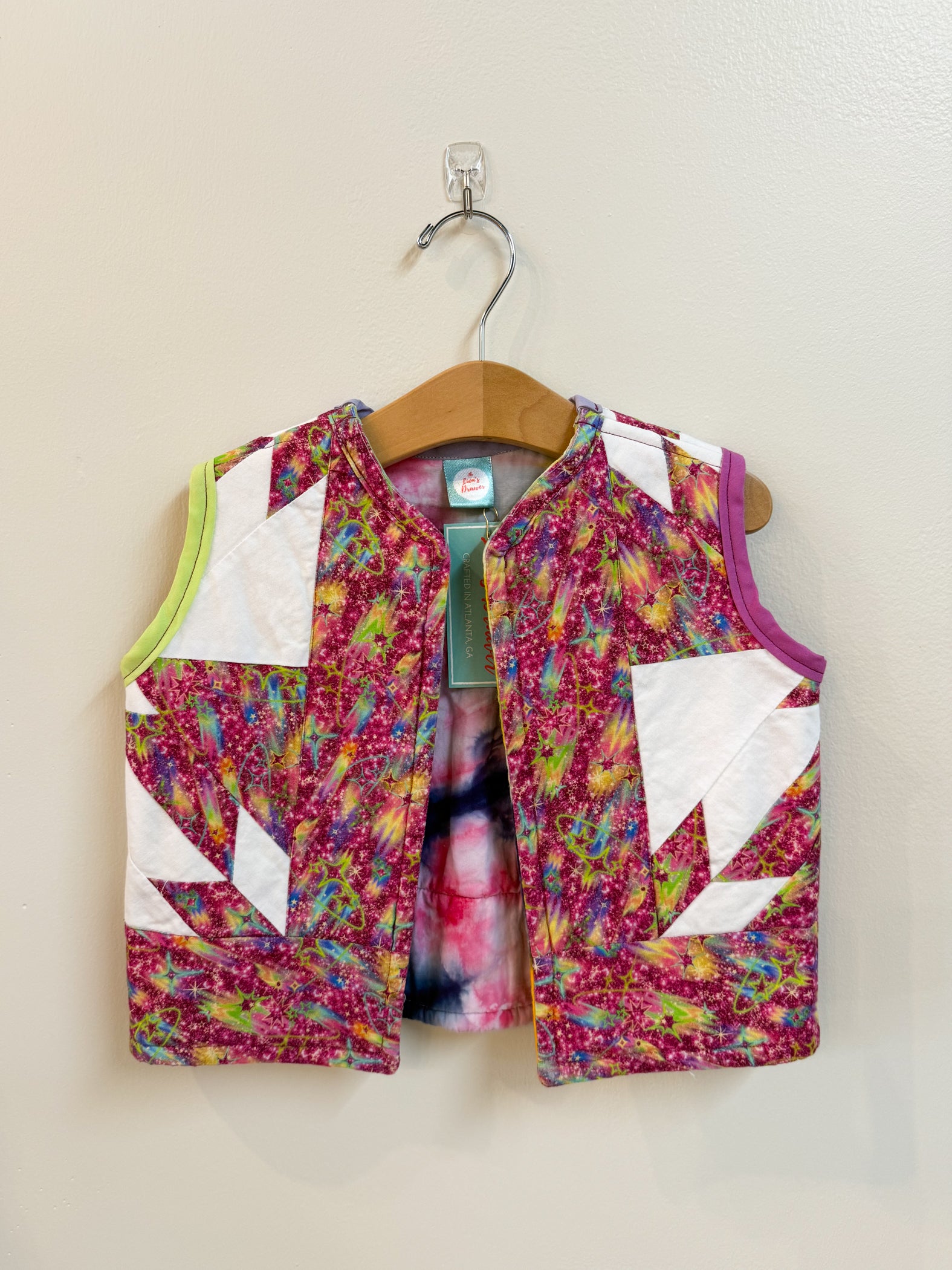 Magenta Stardust Upcyled Vest