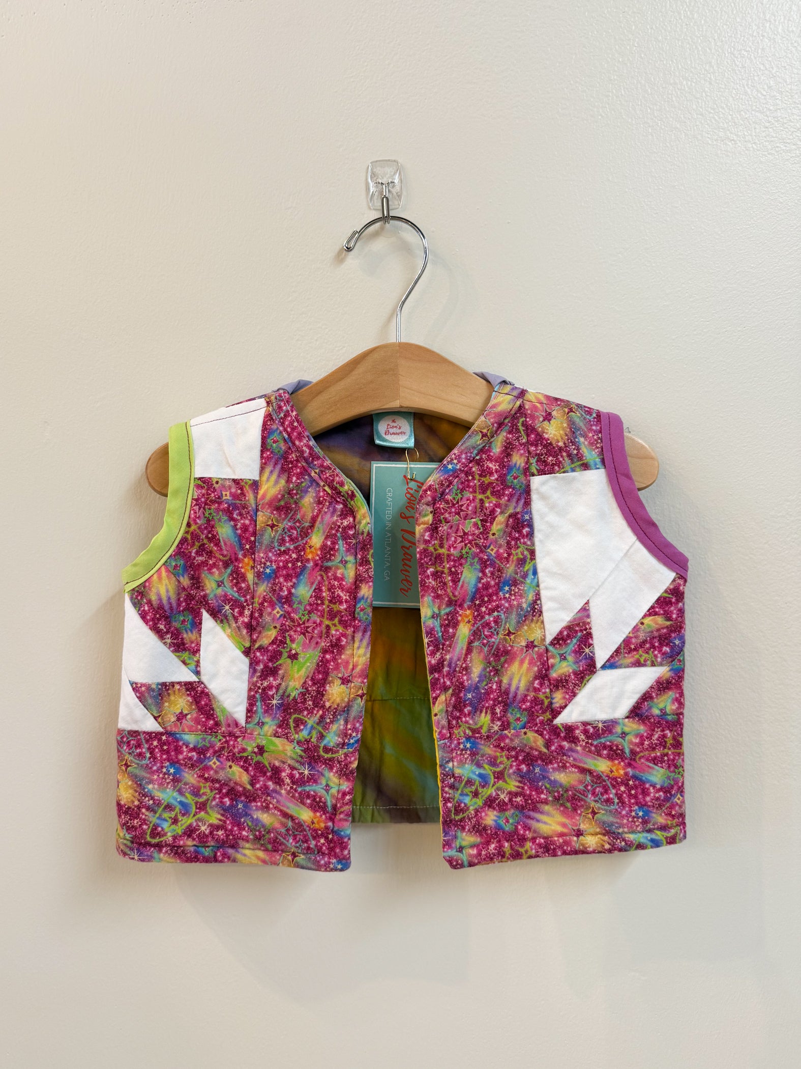 Magenta Stardust Upcyled Vest