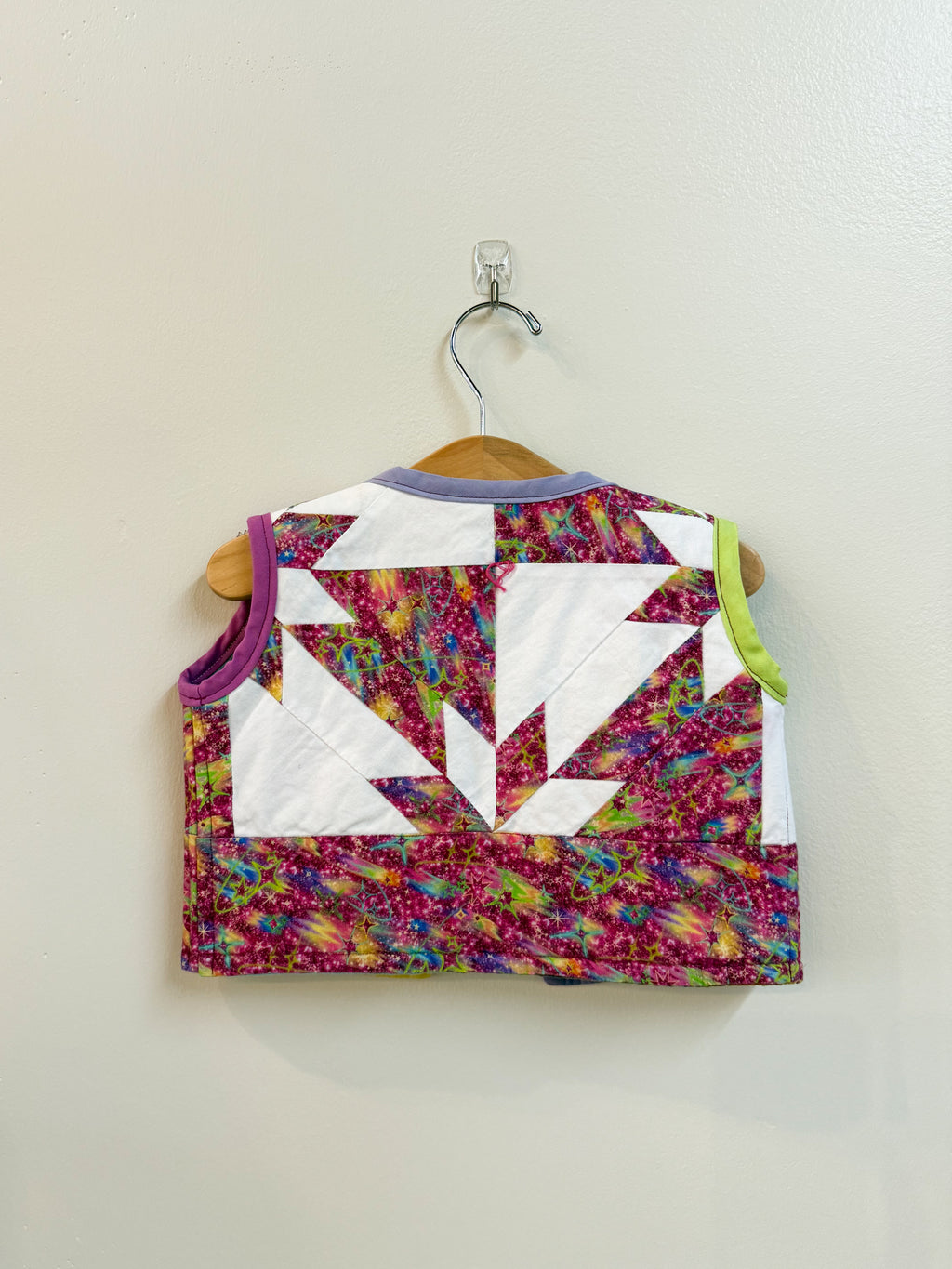 Magenta Stardust Upcyled Vest
