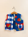 Strawberry Flannel Vest (3T)