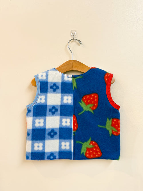Strawberry Flannel Vest (3T)