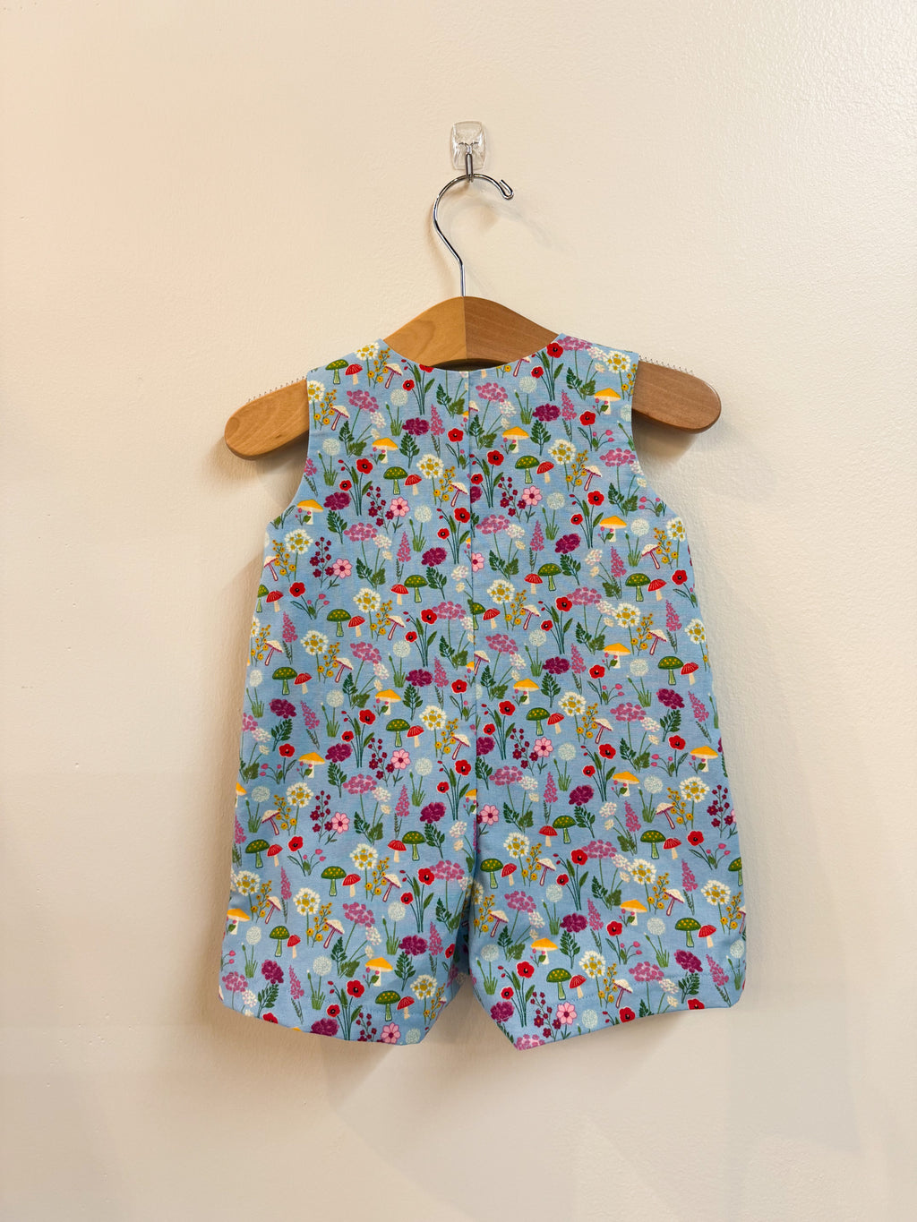 Romper and Hat Set in Woodland Blues